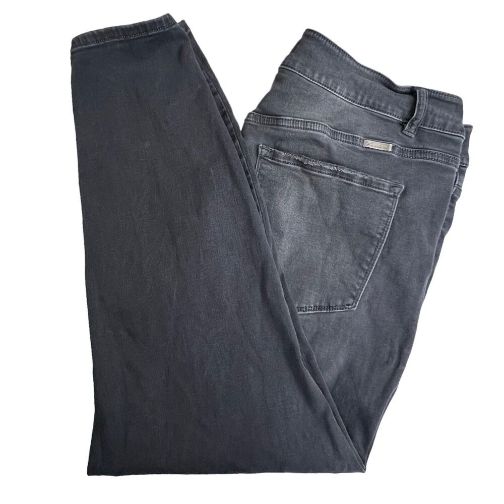 KanCan Womens Gray High Rise Distressed Skinny Jeans‎ 18